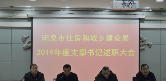 阳泉市住建局召开 “不忘初心、牢记使命”主题教育总结大会暨2019年度党支部书记述职大会