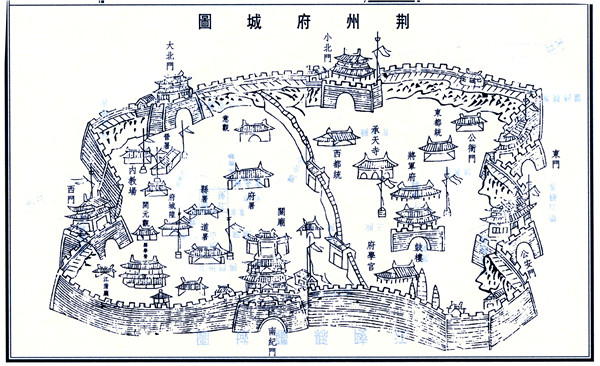 2清光绪年荆州府城图