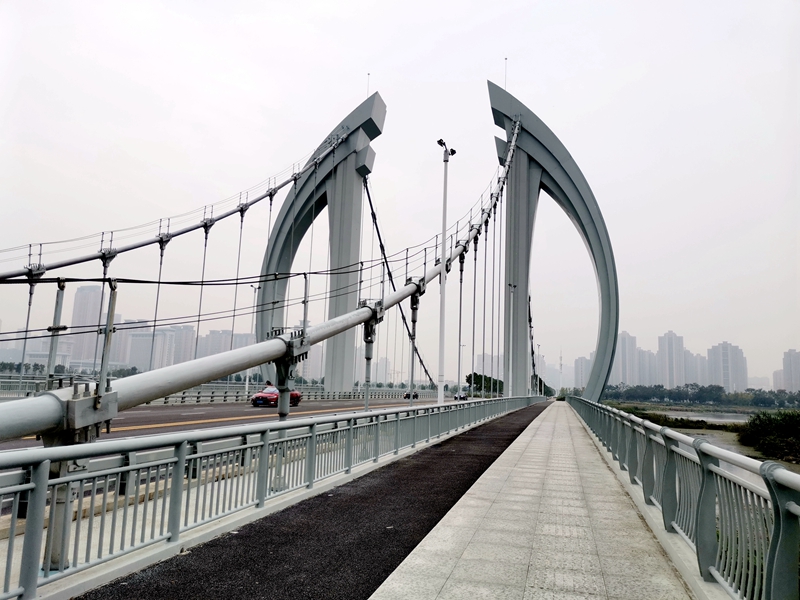 结构新颖的汉阳新区朝元门桥