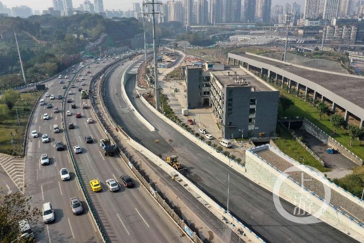 江南立交改造工程一期8月底通车内环至烟雨路有了新通道
