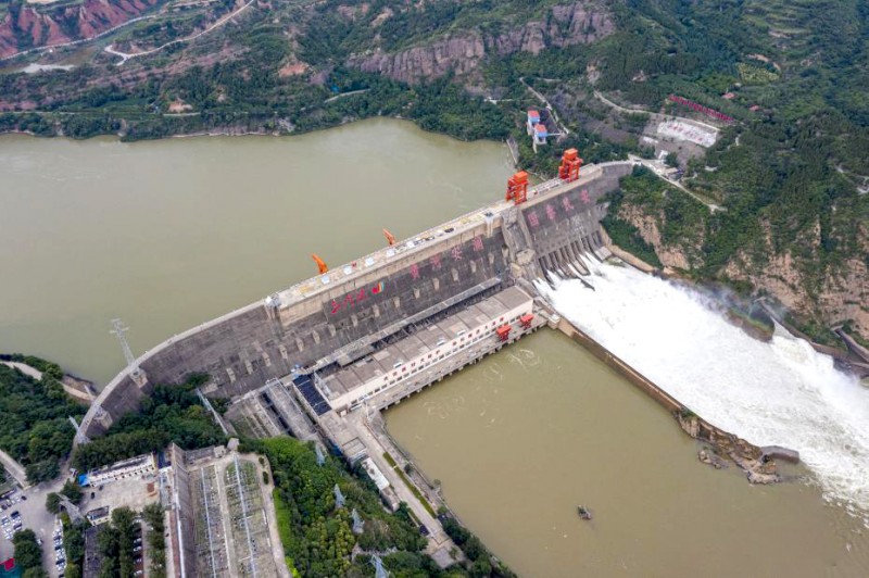 河南三门峡水利枢纽开启调水调沙