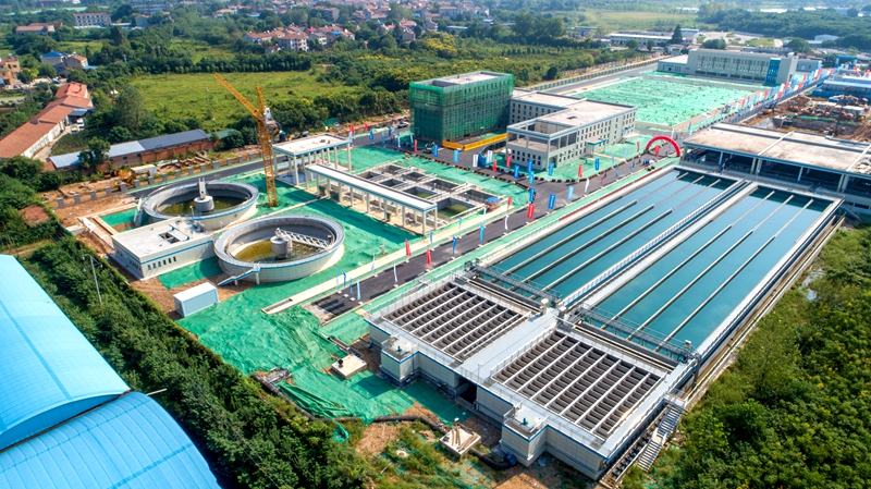 蔡甸水厂新建工程——净水厂工程一期10万吨正式通水