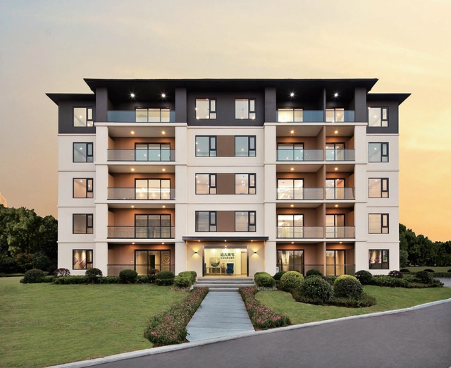 远大住工花园洋房(带电梯)实景图在建筑理念上,远大住工装配式集成
