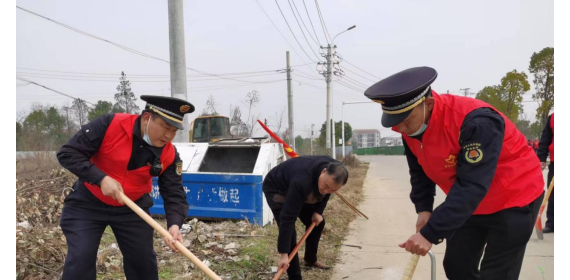 武汉黄陂天河街、罗汉街：开展路长“学雷锋”集中志愿服务活动