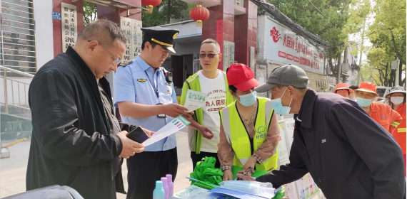 武汉市江夏区五里界组织开展垃圾分类主题宣传活动