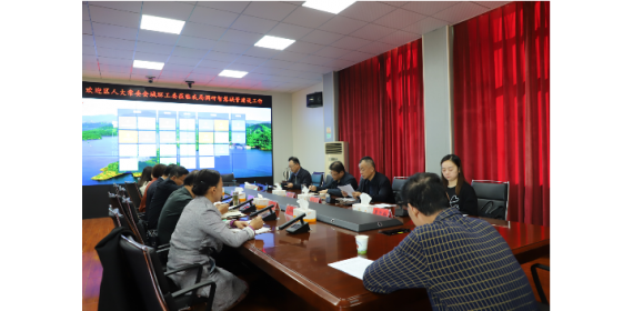 武汉市新洲区人大常委会调研智慧城管建设工作