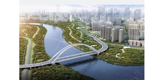 江汉十桥及两岸接线工程建设驶入快车道
