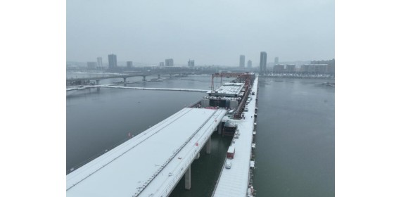 春节不停工 联投湖北路桥水都二桥工程有序推进