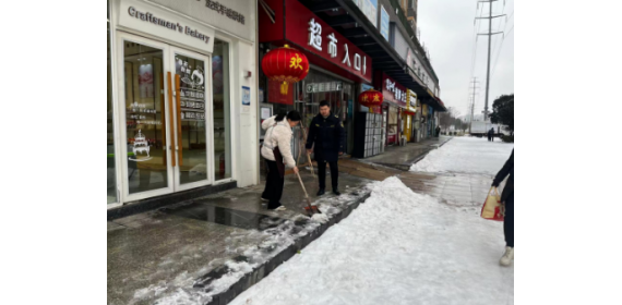 武汉长青综合执法中心与民联动   雪消融  人心暖